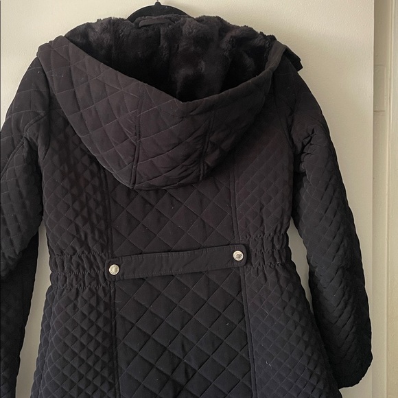 SHELLI SEGAL quilted faux fur trimmed jacket Small - Picture 9 of 11